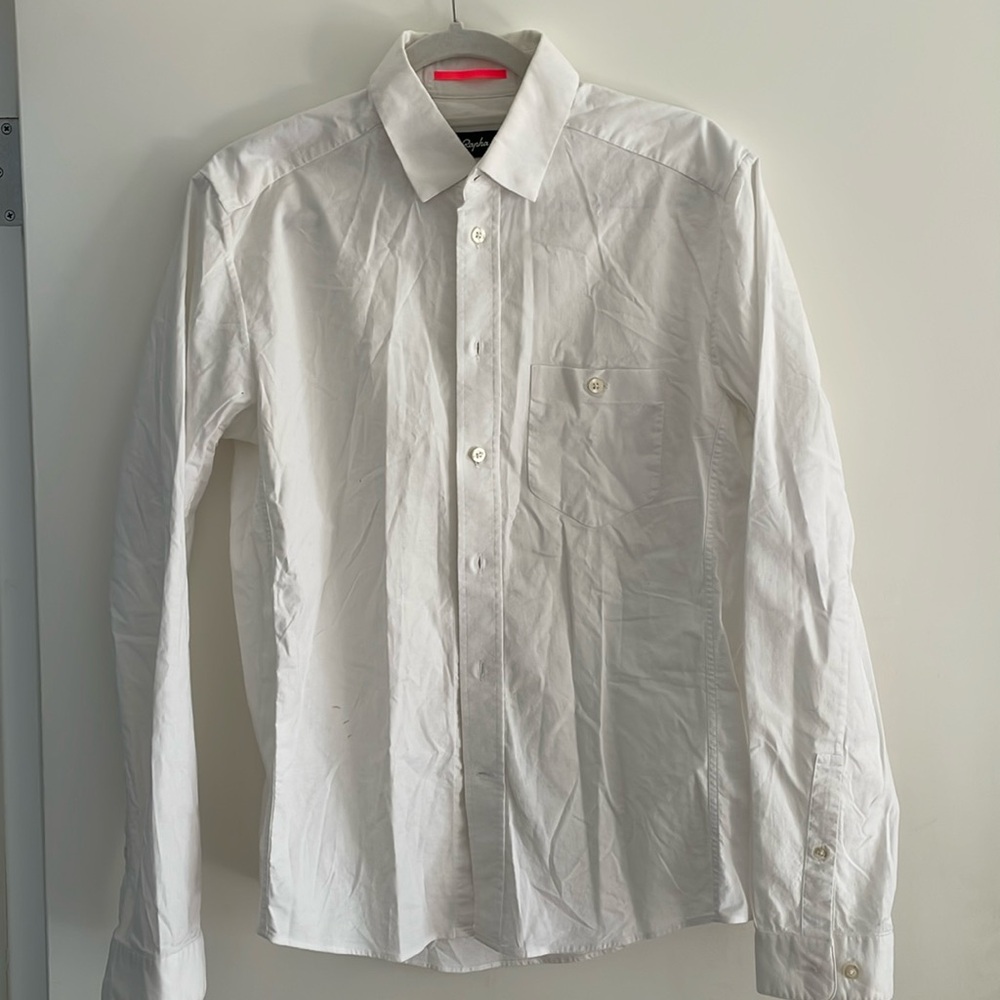 Rapha long sleeve cotton button down shirt - size M